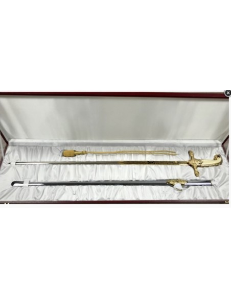 Sable Completo de General del Ejército Español Reglamentario + Estuche + Cordón