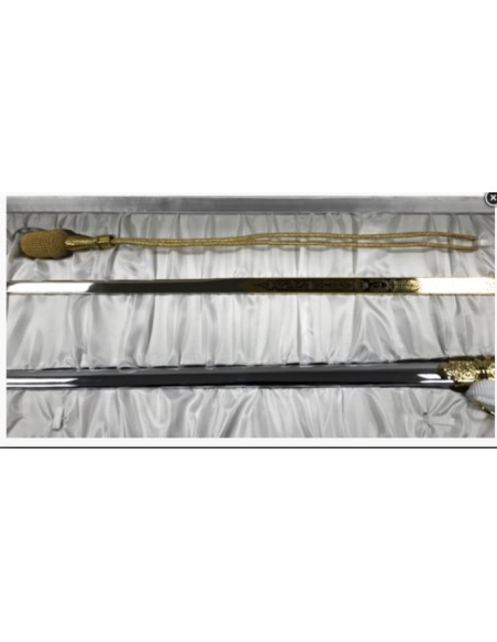 Sable Completo de General del Ejército Español Reglamentario + Estuche + Cordón