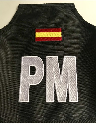 Brazalete Bordado Policía Militar Negro