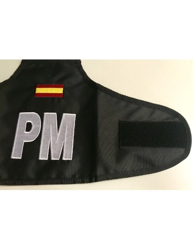 Brazalete Bordado Policía Militar Negro