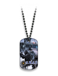 Placa con cadena de bolas 