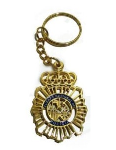 Llavero Metal Cuerpo Nacional de Policía Dordado