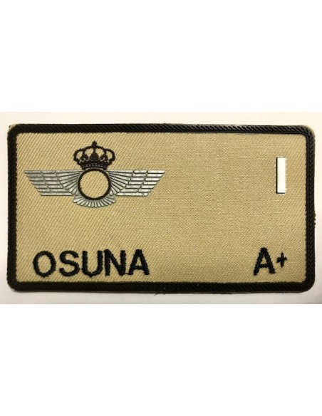 Galleta de FAENA Árida identificación PVC y Tela EJÉRCITO DEL AIRE