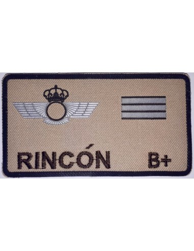 Galleta de FAENA Árida identificación PVC y Tela EJÉRCITO DEL AIRE