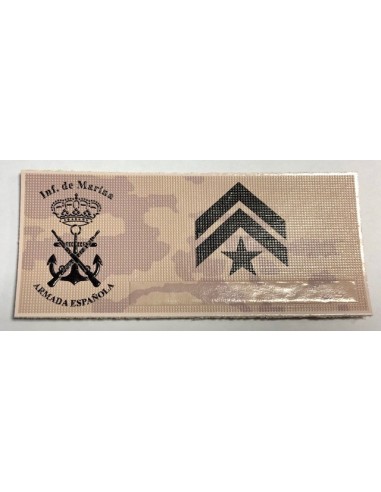Galleta de Pecho PVC Infantería de Marina Árido Pixelado