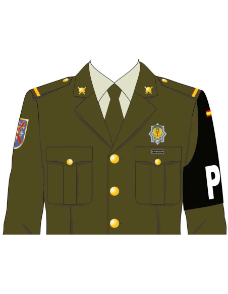 Brazalete Bordado Policía Militar Rojo