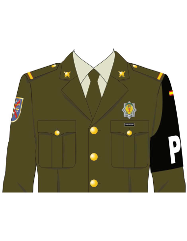 Rectángulo de Identificación personal Policía Militar