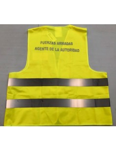 Chaleco reglamentario de alta visivilidad Fuerzas Armadas 2