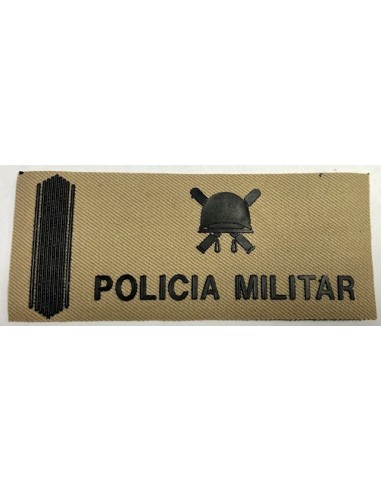 Galleta de Pecho PVC Policia Militar Árida