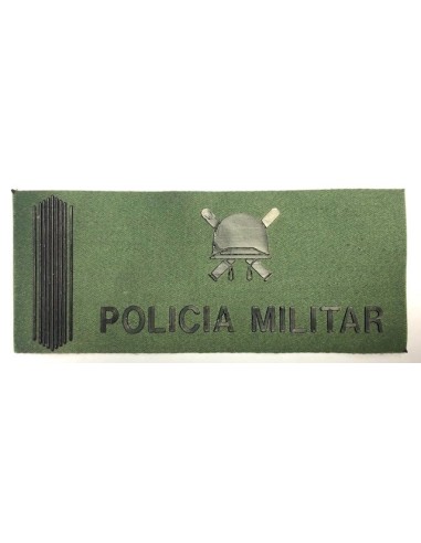 Galleta de Pecho PVC Policia Militar Verde