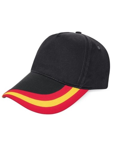 Gorra Negra Bandera España Halcón