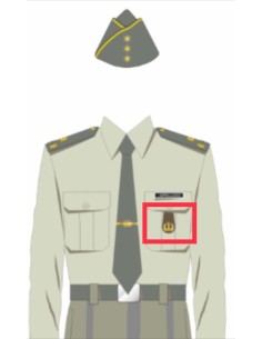 Pepito o Distintivo bolsillo Cuerpos Comunes Músicas Militares 2