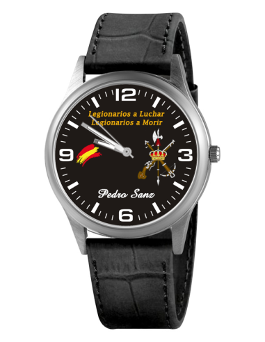 Reloj de Piel Legión negro