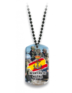 Placa con cadena de bolas  