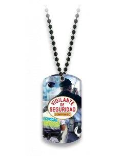 Placa con cadena de bolas  