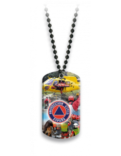 Placa con cadena de bolas  