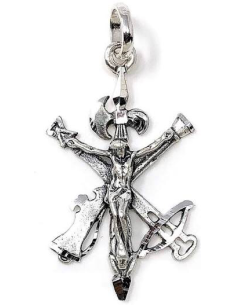 Colgante del Cristo de la Legión Plateado