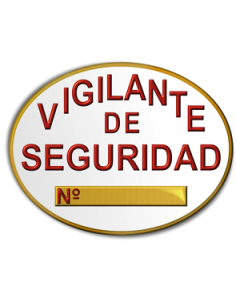 Parche Placa Vigilante Seguridad Privada PVC Homologada