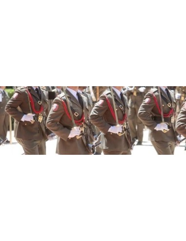 Cordón Rojo de Gala con cabetes Tropa Ejército de Tierra 