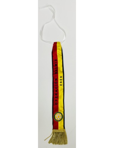 Corbata Bordada para Banderín de la Operación Balmis 