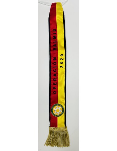 Corbata Bordada para Banderín de la Operación Balmis 