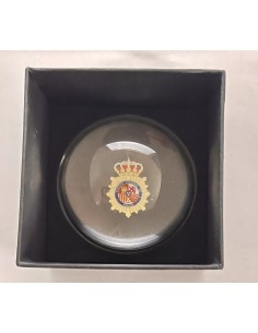 Pisapapeles de cristal Policía Nacional y estuche 2