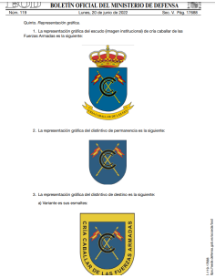 Parche de Brazo Cría Caballar de las Fuerzas Armadas 2