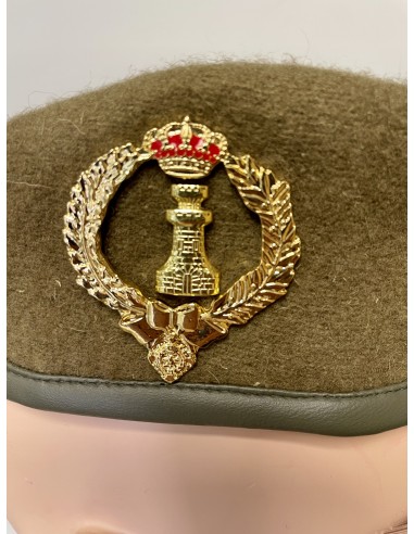 Boina caqui del Mando de Ingenieros MING