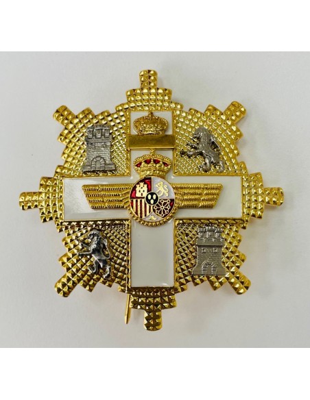 Gran Cruz del Mérito Aeronáutico distintivo blanco con banda - venera + Pasador