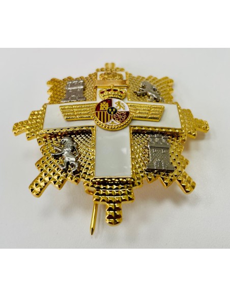 Gran Cruz del Mérito Aeronáutico distintivo blanco con banda - venera + Pasador