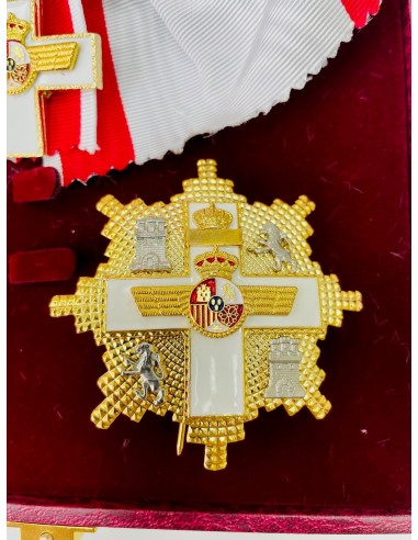 Gran Cruz del Mérito Aeronáutico distintivo blanco con banda - venera + Pasador
