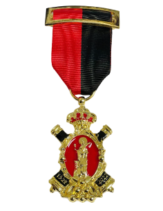 Medalla Conmemorativa del Quinto Centenario de Santa Bárbara  +  Pasador+ Estuche 2