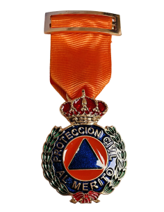 Medalla al Merito de la Protección Civil Dtvo Naranja Bronce