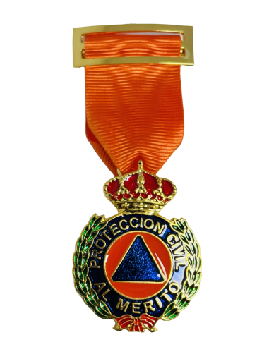 Medalla al Merito de la Protección Civil Dtvo Naranja Oro