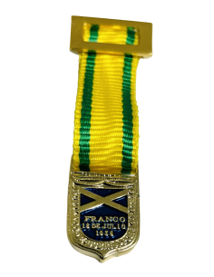 Medalla Miniatura Mutilado de Guerra por la Patria Franco 18 - Julio 1936