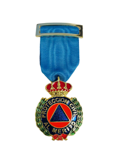 Medalla al Merito de la Protección Civil Dtvo Azul Oro