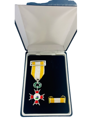 Conjunto Medalla Cruz de Plata Isabel la Católica + Pasador de diario