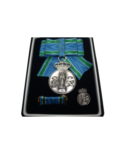 Lazo Señora Medalla Centenario de la Virgen del Pilar (Chapada plata de 10 micras) + Pin + Pasador 2