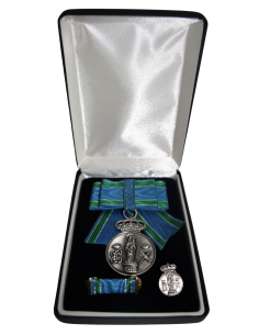 Lazo Señora Medalla Centenario de la Virgen del Pilar (Chapada plata de 10 micras) + Pin + Pasador