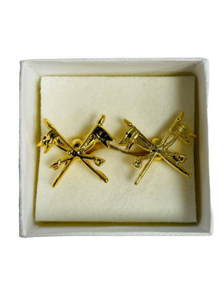 Gemelos de Camisa Metálico Caballería