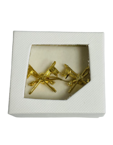 Gemelos de Camisa Metálico Caballería