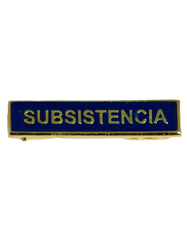 Barra Especialidad Curso SUBSISTENCIA