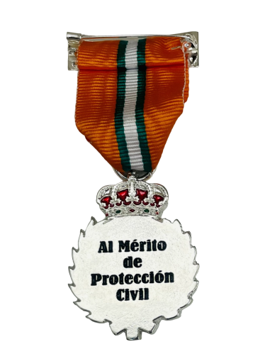 Medalla al mérito Protección Civil Andalucía Plata + Pasador de diario