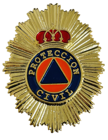 Chapa cartera Protección Civil Oro (Corona)