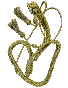 Cordón doble Hilo de Oro Adulto Guardia Civil con borlas