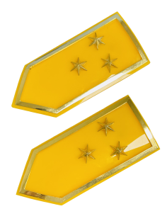 Hombreras Portadivisa Cuerpos Comunes Amarilla UME  (rígidas) Reglamentarias