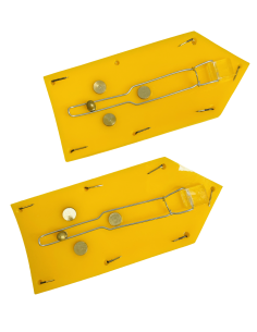 Hombreras Portadivisa Cuerpos Comunes Amarilla UME  (rígidas) Reglamentarias 2