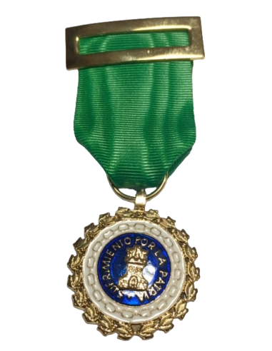 Medalla Sufrimiento Por la Patria Distintivo Verde