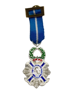 Medalla Miniatura Cruz Merito Civil Plata