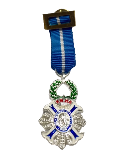 Medalla Miniatura Cruz Merito Civil Plata